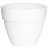 Кашпо Лори 6,7л белый с дренаж вставкой /6шт/ЭД