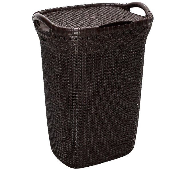 Корзина д/белья Santa 55л шоколадный 05074 /Милих