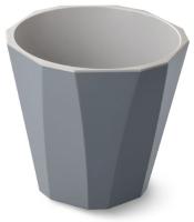 Кашпо Палермо 1,8л темно-серый с вставкой С316СЕР /20шт/Мартика