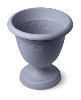 Вазон на ножке высокий 5,6л Колывань серый С135