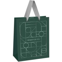 Пакет подарочный 18*23*10см "Strict lines" матова. ламинац. MESHU /Рельеф