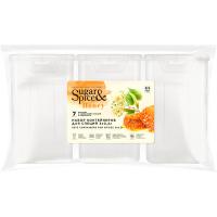 Набор д/специй Sugar&Spice Honey 0,2л (3шт) прозрачные с крышками SE1127 /18шт/ПТ