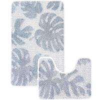 Комплект ковриков д/ванной и WC Монстера 60*100/50*60см светло-серый МС2-008 /25шт/ My Crystal