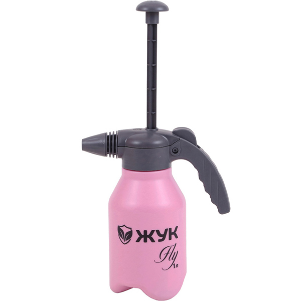 Опрыскиватель 1л помп. Жук Fly ОП-340 розовый 9897-00 /20шт/Цикл