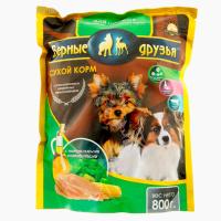 Корм для собак Верные друзья 800гр для щенков мелких и карликовых пород сухой