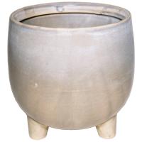 Кашпо Savona на ножках d14; h14см серо-зелн. 062607