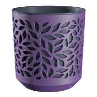 Кашпо Листья 2,5л сливовый/антрацит КШ-9571