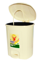 Ведро 11л для мусора с педалью слоновая кость 020211
