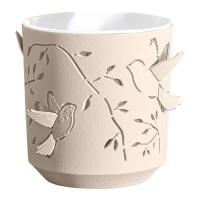 Кашпо Колибри 1,25л пудра с белой вставкой КШ-4647 