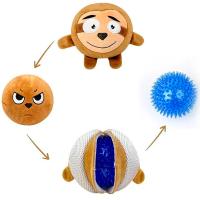 Игрушка с Ленивец мягкая регенирирующая с игольчатым шаром внутри 12см ИС-67