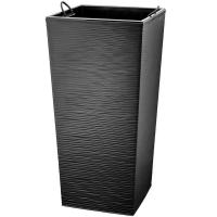 Кашпо Финезия джут 30,5*62 черный с вставкой (19/45л) ФН30-75 /5шт/ЛГ