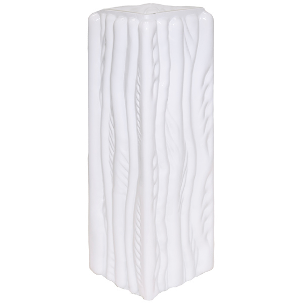 Ваза Квадрат Кора h30 12*12см белый 200/300 К-251/072978