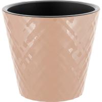 Кашпо Манхэттен D190 3,3л молочный шоколад с вставкой IG6702 /9шт/ПР