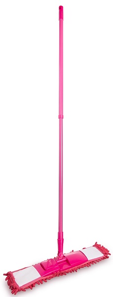Швабра д/пола с насадкой из микрофибры ворсовая телескоп. ручка ТВ-009 /24шт/ АкваМаг