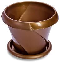 Кашпо "Флориана" 5,4л золото Д270 С387ЗОЛ