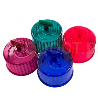 Игрушка д/грыз Колесо D90 Литое пластик без подставки на барашке бирюза