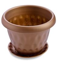 Кашпо "Розетта" 13л золото С129ЗОЛ