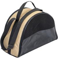 Сумка переноска ЧИП Конверт-Полукруг №0 расклад.с карм. и ремнем 37*17*23см бежевая/9055беж/Дарэлл