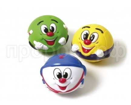 Игрушка для собак Мяч виниловый Весельчак 8см для средних и крупных пород/ISJ1022