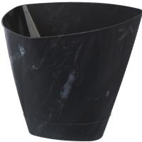 Кашпо Элеганс 2л черный оникс с прик. под. /20шт/Рад