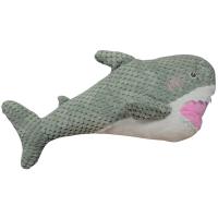 Игрушка с Акуленок с пищалкой серый текстиль 32х21х16см/Ти149/Евро