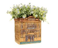 Кашпо Венеция дом №7 декоративное глазурь 118-295-01