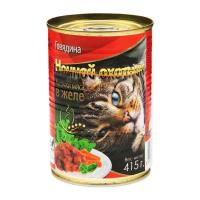 Корм для кошек Ночной охотник 415г СОУС говядина