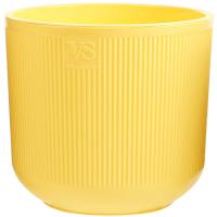 Кашпо Росси VipSet 4,4л желтый с вставкой /8шт/ЭД