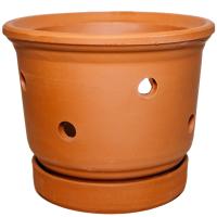 Терракот Орхидея 2-1 0,9л, h-9,5,d-13,5