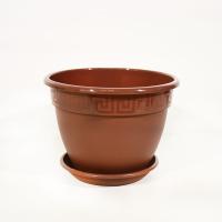 Цветочный горшок Антик 4,9л терракотовый с поддоном 5PL0230