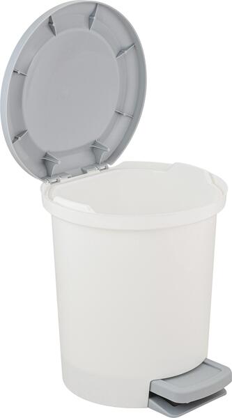 Контейнер д/мусора Vogue 6л с педал. белый SV4046 /2шт/ПР