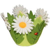 Кашпо из фетра Ромашка QX1-4005