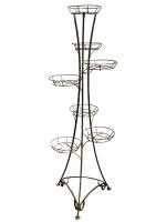 Подставка РЗДИ на 7 горшков круглый прут медь 107