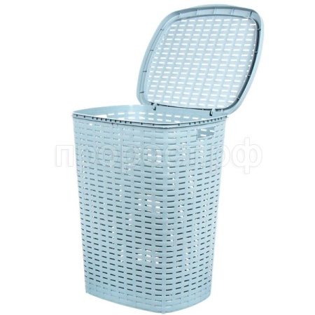 Корзина д/белья 50л 35*43*53см серый /36920/VERDE