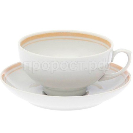 Чашка чайная 220мл Рубин Отводка люстром фарфор