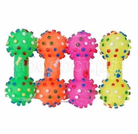 Игрушка для собак Гантель с косточками 14*6см ИШ12