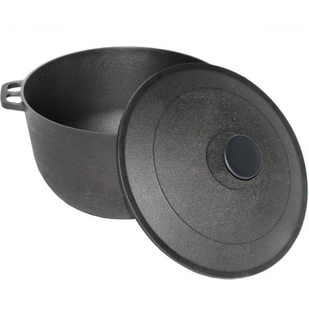Казан 15л чугунный D36 походный с крышкой 