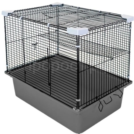 Клетка д/грыз N1 РПК50 без наполнения 42*30*40см серая/4шт/Евро
