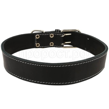 Ошейник кожа двойной ширина 45мм, обхват шеи от 57 до 66см 00045011