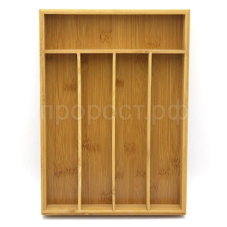 Лоток для столовых приборов бамбук 35,5*25,4*5см КТ-ЛТ-01