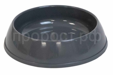 Миска одинарная пластик д/кошек ZERO нулевка 200мл серая/2234/Дарэлл