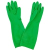 Перчатки хозяйственные латексные опудренные L удлиненный манжет зеленый 87300 /12шт/