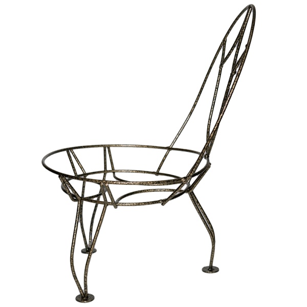 Подставка Настольная РЗДИ Стульчик 1 горшок бронза