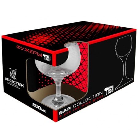 Набор фужеров Винчик (6шт) 250мл 1711-Д /2шт/ДК