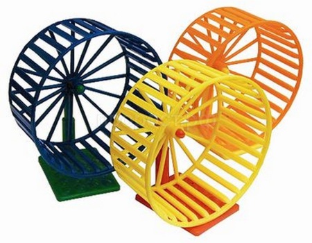 Игрушка для грызунов Колесо D140 Пластик на подставке ВАКА/17353