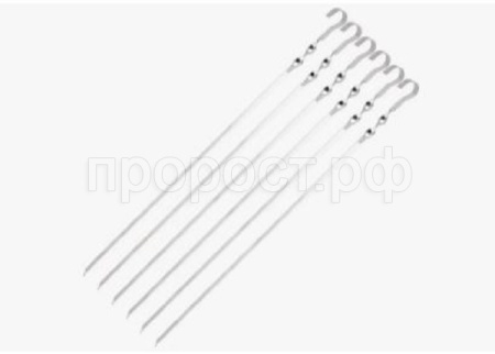 Набор шампуров ECOS 560*10-1,0мм, угловой с витком 9382