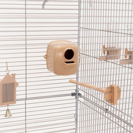 Клетка д/птиц ЛОРА-3 ECO 58*40*126см (укомплект) 3 секции бежевая/4612/Дарэлл