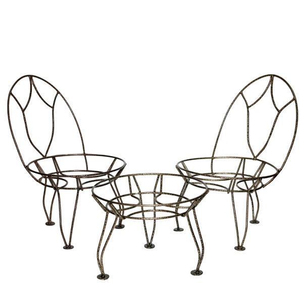 Подставка Настольная РЗДИ Столик мини 1 горшок черный