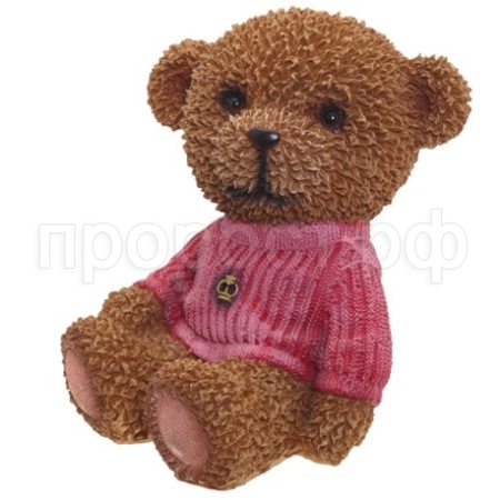 Копилка Мишка в розовом свитере W11.5L10H17см 626738/SK029
