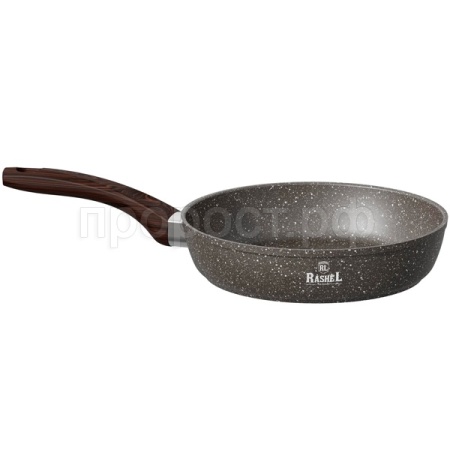 R-10628 Сковорода алюмин. литая D28 с антипр. покр. индук. дно коричневый гранит /6шт/Маруся